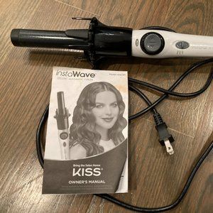 KISS Instawave Deluxe Automatic Rotating Curling Iron 1" Ceramic Ionic Wand
